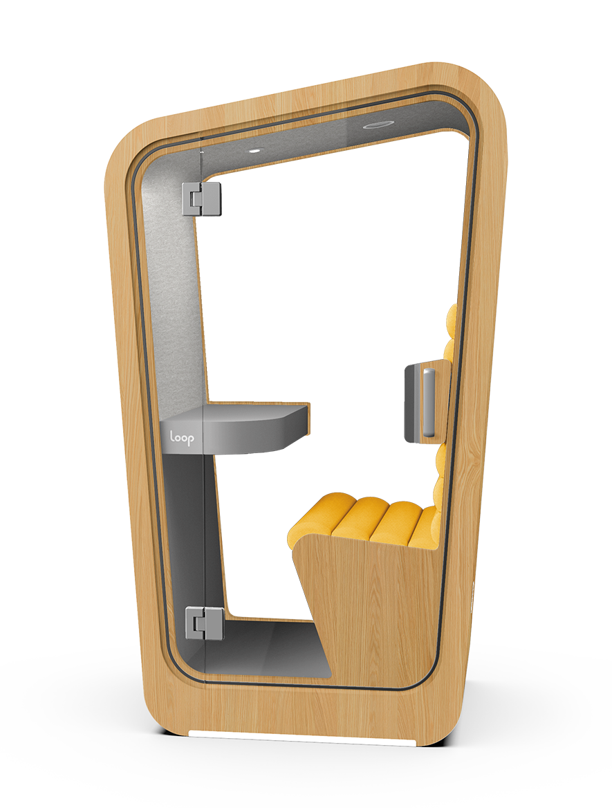 Solo Booth in White Oak