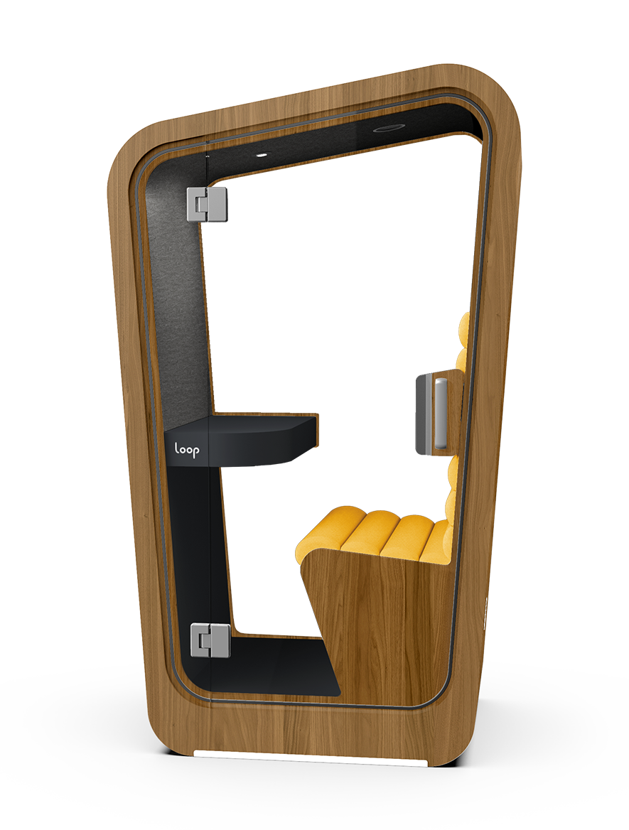 Solo Booth in Walnut